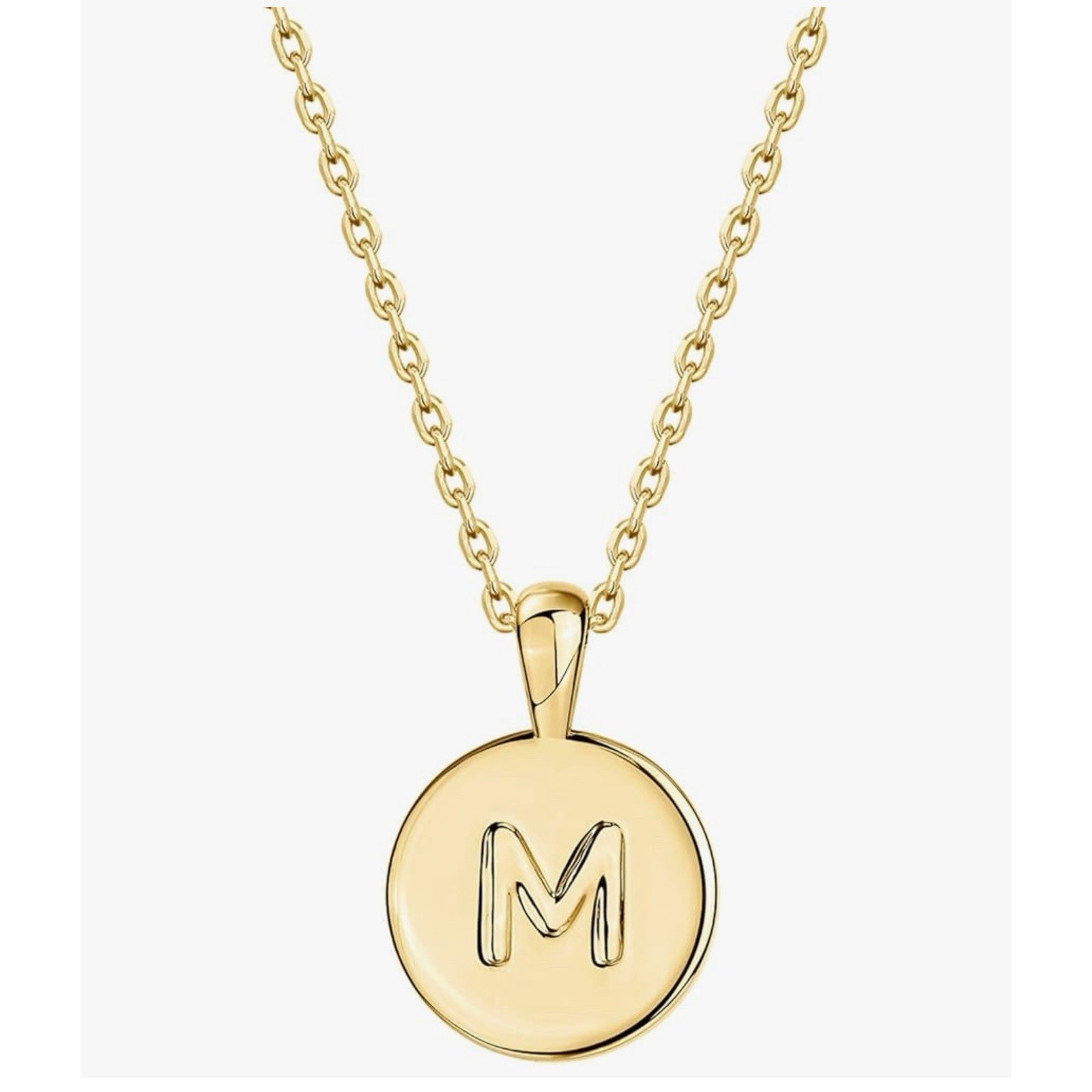 Pavoi 14k Gold Plated Initial Letter Pendant Necklace For Women Gold Initial M 10$